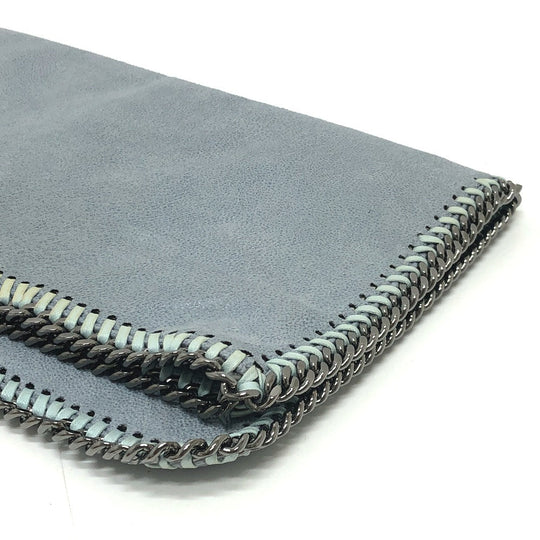Stella McCartney Clutch bag fabric blue Bifold Wallet Women Used Authentic