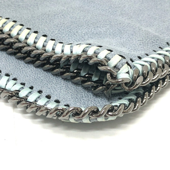 Stella McCartney Clutch bag fabric blue Bifold Wallet Women Used Authentic