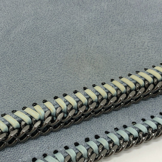 Stella McCartney Clutch bag fabric blue Bifold Wallet Women Used Authentic