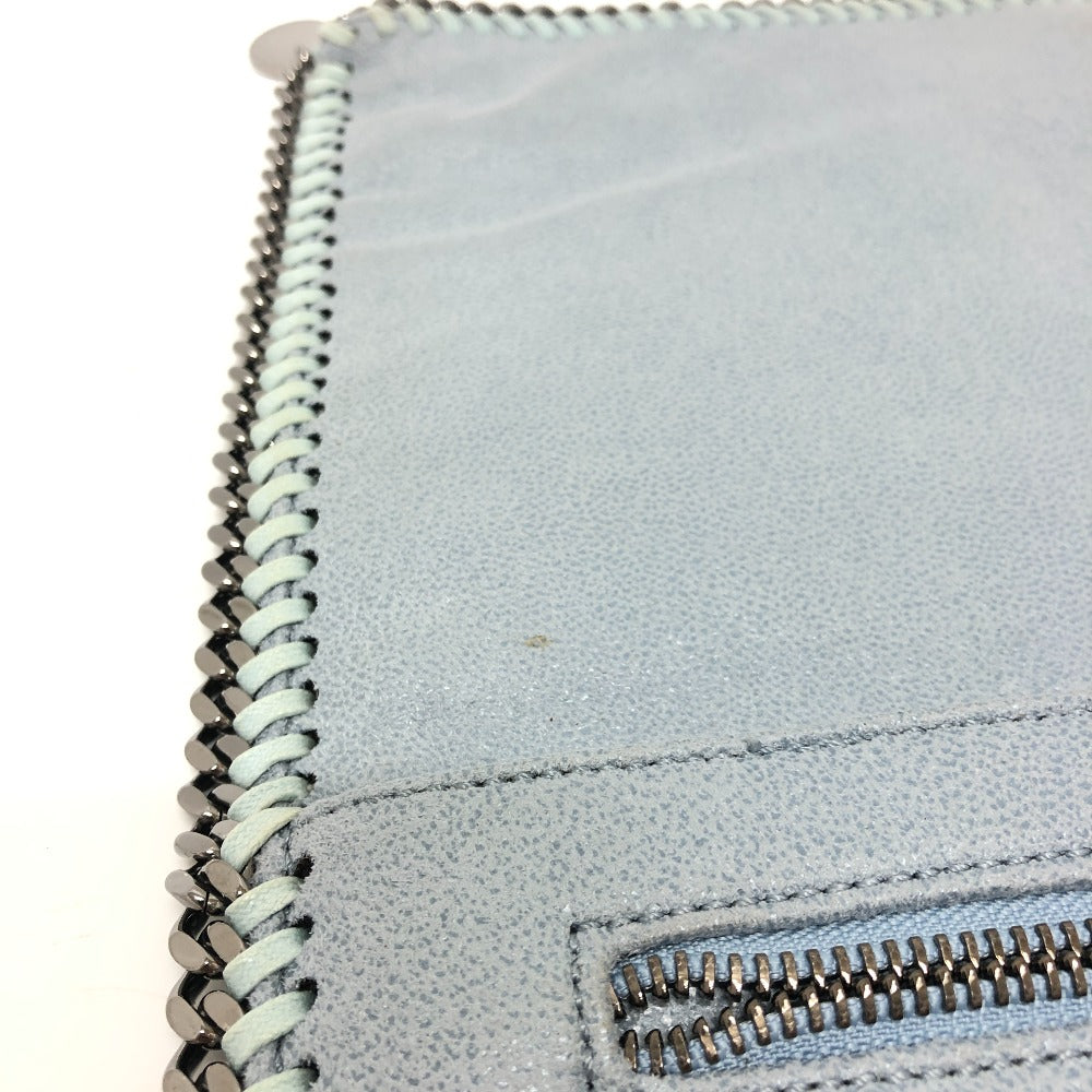 Stella McCartney Clutch bag fabric blue Bifold Wallet Women Used Authentic