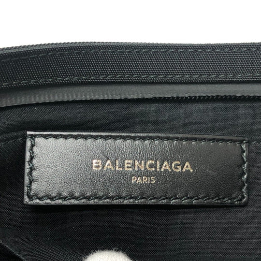 BALENCIAGA Clutch bag 459745 Nylon black SINNERS logo mens Used Authentic