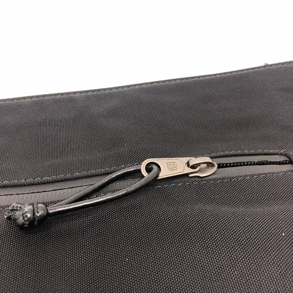 BALENCIAGA Clutch bag 459745 Nylon black SINNERS logo mens Used Authentic