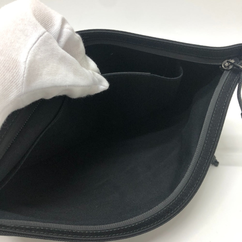 BALENCIAGA Clutch bag 459745 Nylon black SINNERS logo mens Used Authentic