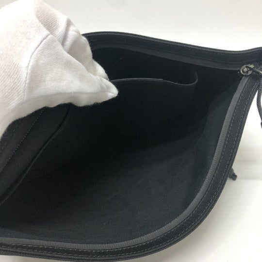 BALENCIAGA Clutch bag 459745 Nylon black SINNERS logo mens Used Authentic