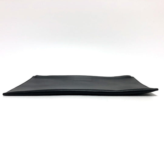 DIOR HOMME Clutch bag leather black Star x Rose Paint mens Used Authentic