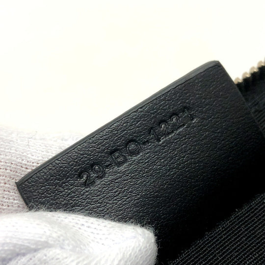 DIOR HOMME Clutch bag leather black Star x Rose Paint mens Used Authentic