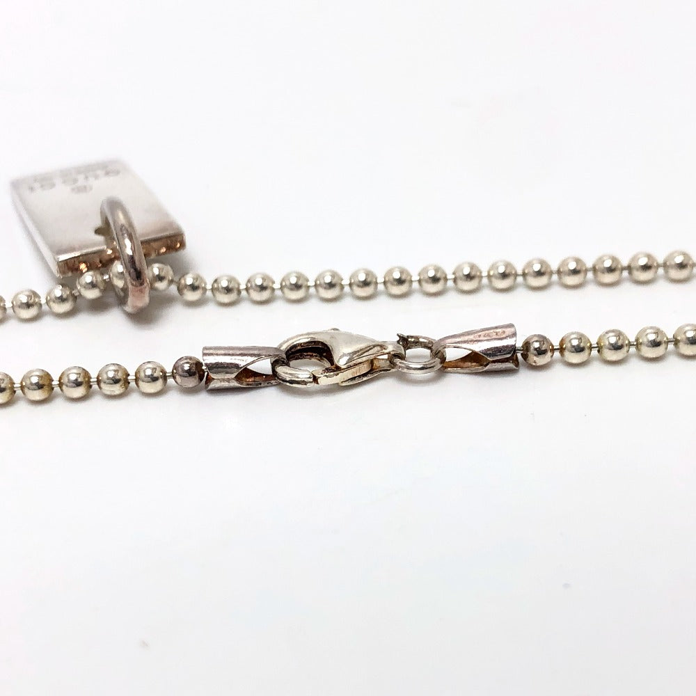 GUCCI bracelet SV925 Silver logo tag Women Used Authentic
