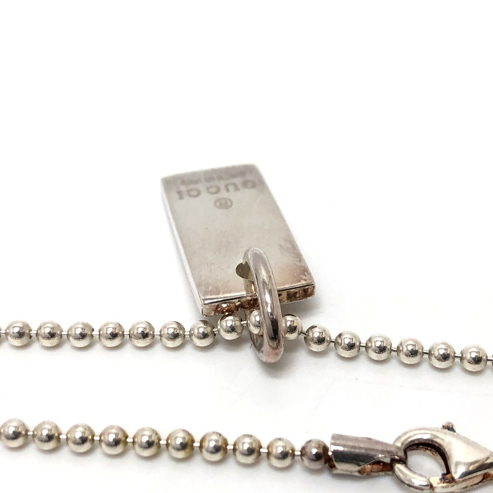 GUCCI bracelet SV925 Silver logo tag Women Used Authentic