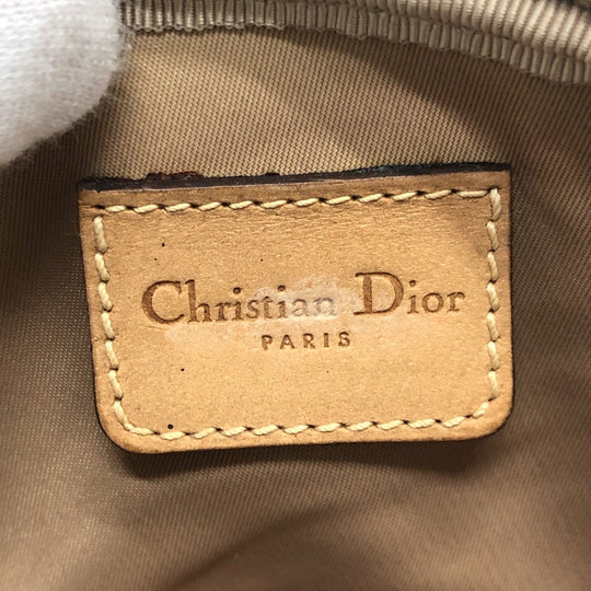 Dior Accessory pouch canvas beige Trotter Women Used Authentic