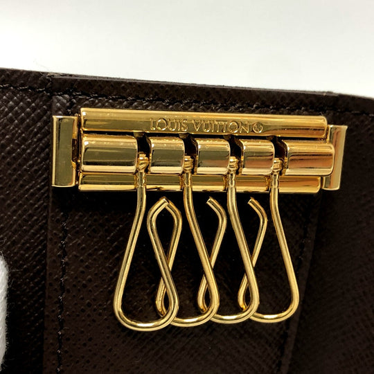 LOUIS VUITTON Key case Key holder  Ｎ62631 Damier canvas Brown Multicles 4