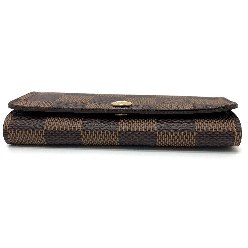 LOUIS VUITTON Key case Key holder  Ｎ62631 Damier canvas Brown Multicles 4