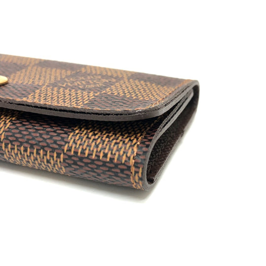LOUIS VUITTON Key case Key holder  Ｎ62631 Damier canvas Brown Multicles 4