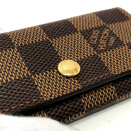 LOUIS VUITTON Key case Key holder  Ｎ62631 Damier canvas Brown Multicles 4
