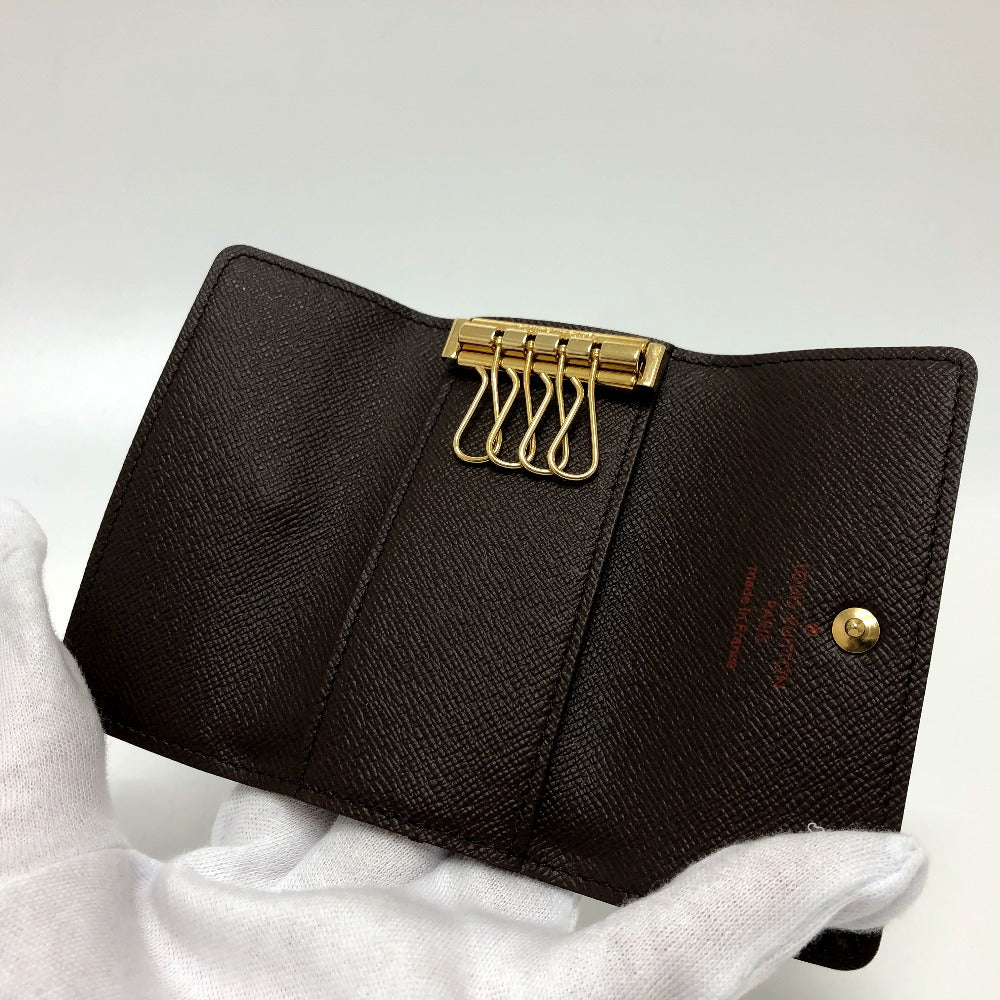 LOUIS VUITTON Key case Key holder  Ｎ62631 Damier canvas Brown Multicles 4