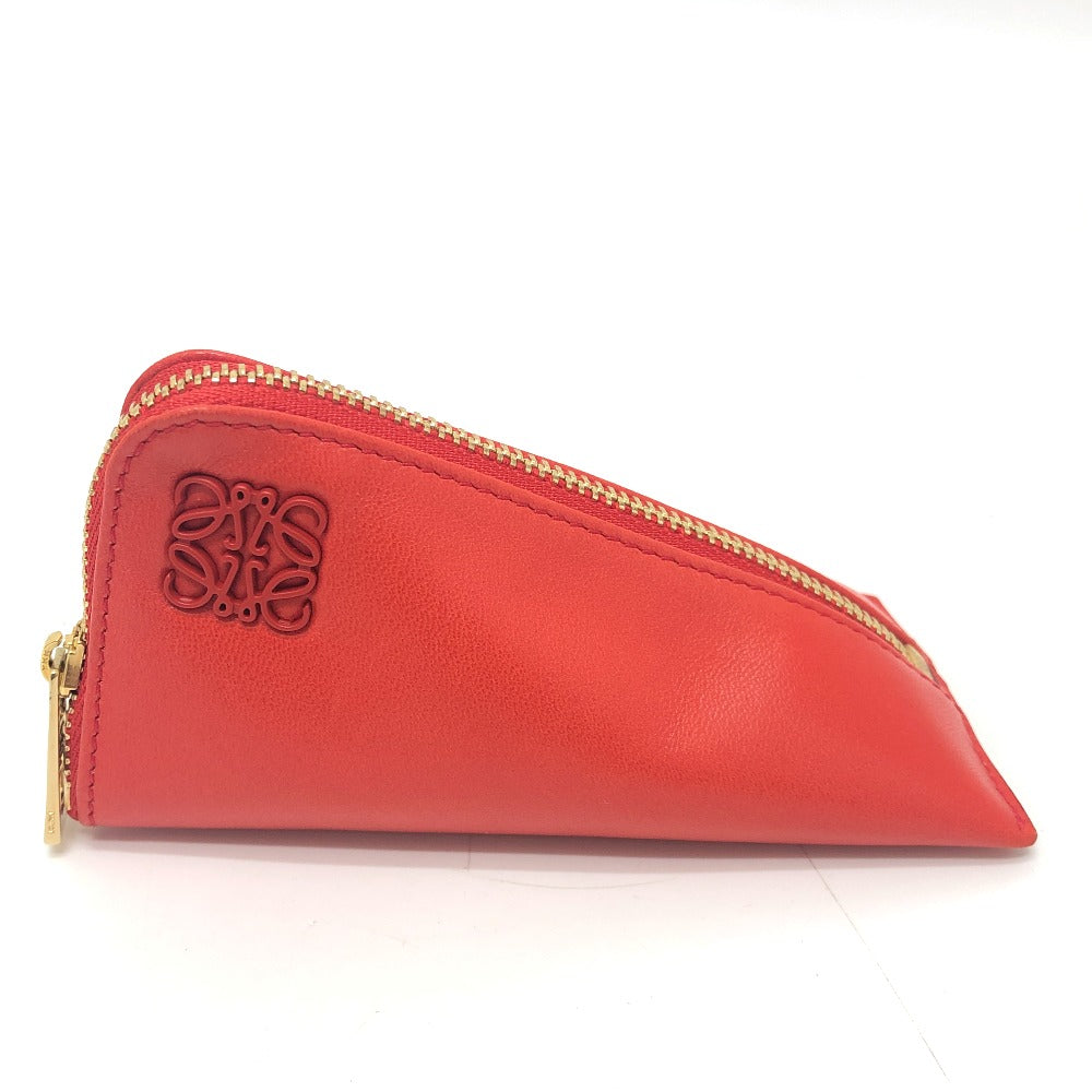 LOEWE Coin case leather Red anagram