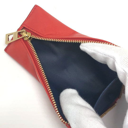 LOEWE Coin case leather Red anagram