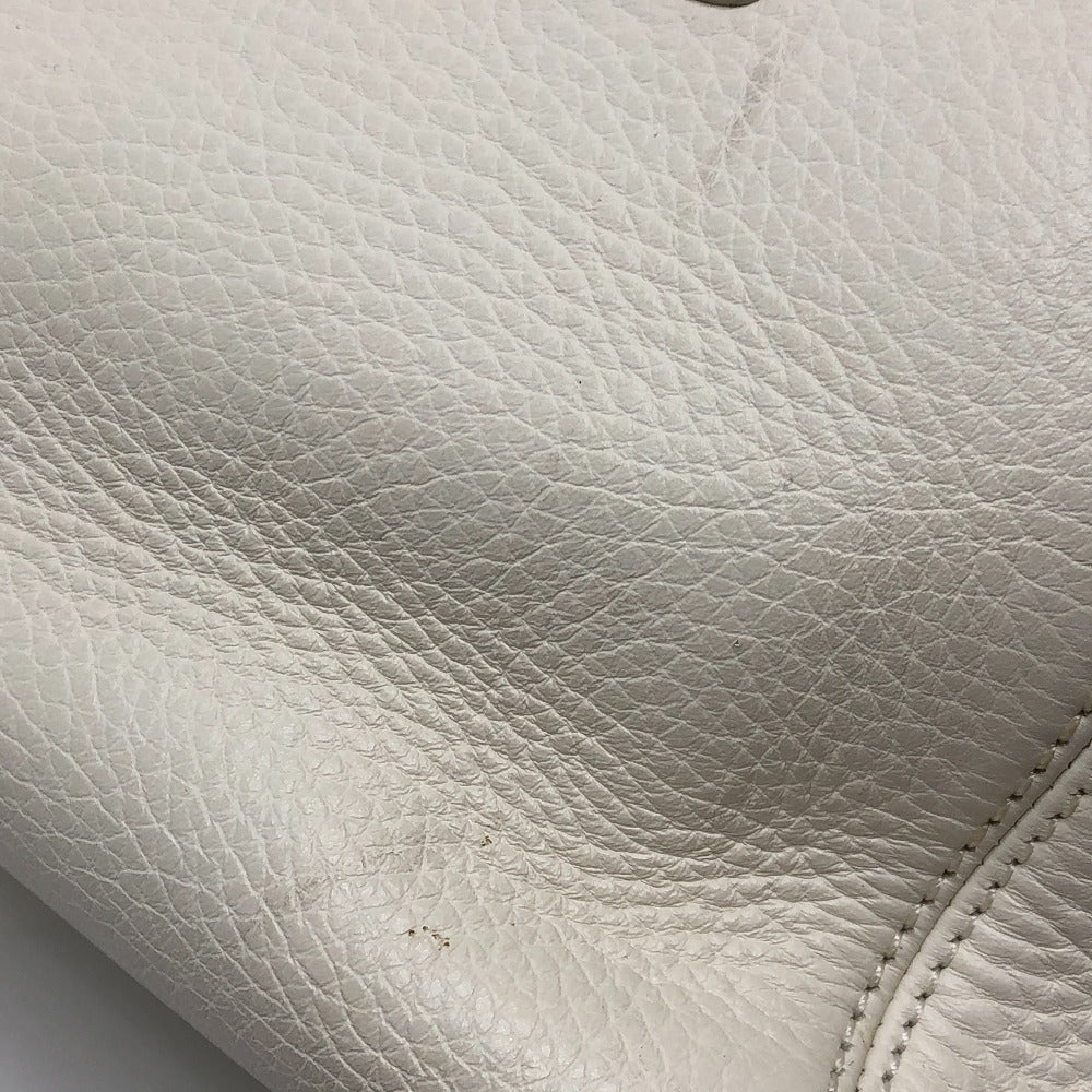 CHANEL Tote Bag A29293 leather white Executive Women Used Authentic