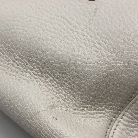 CHANEL Tote Bag A29293 leather white Executive Women Used Authentic