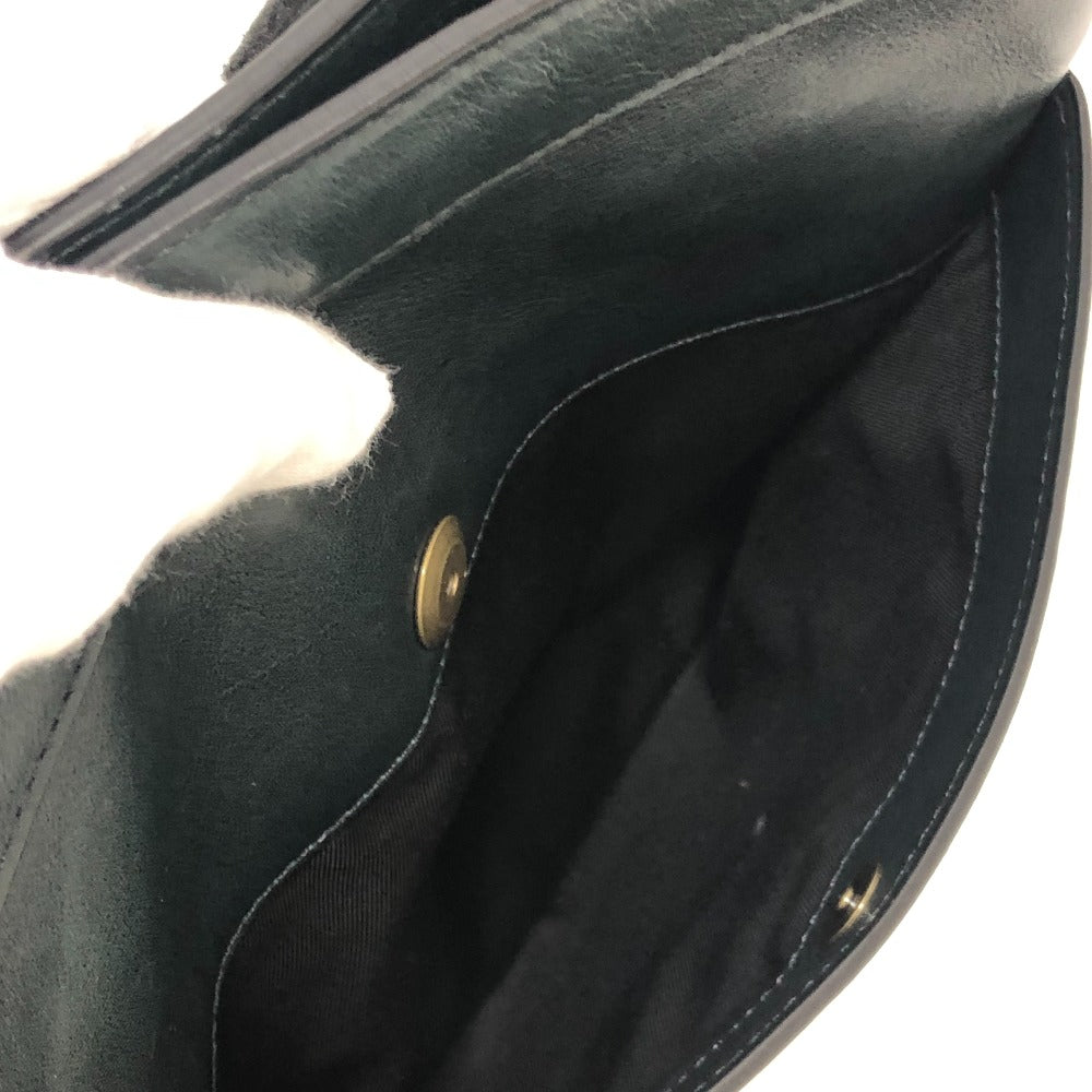 COACH Shoulder Bag 70710 leather green flat mens Used Authentic