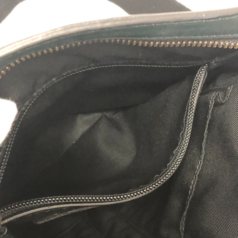 COACH Shoulder Bag 70710 leather green flat mens Used Authentic