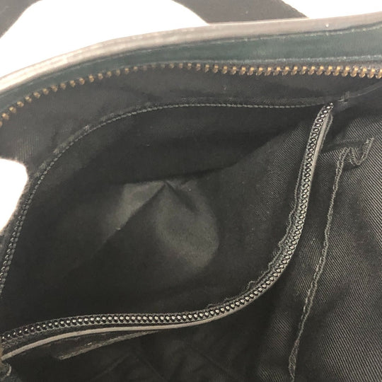 COACH Shoulder Bag 70710 leather green flat mens Used Authentic