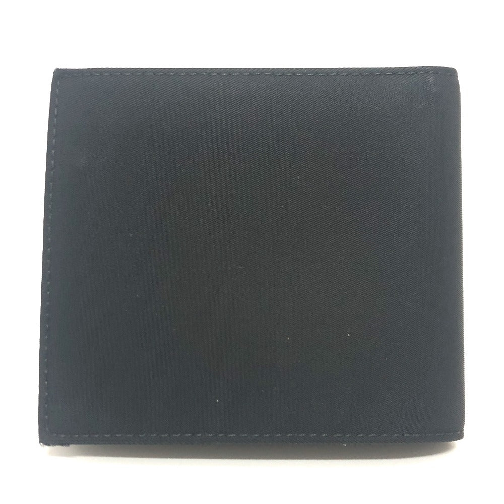 PRADA Folded wallet 2M0738 Leather / nylon black Triangle logo Women Used Authentic