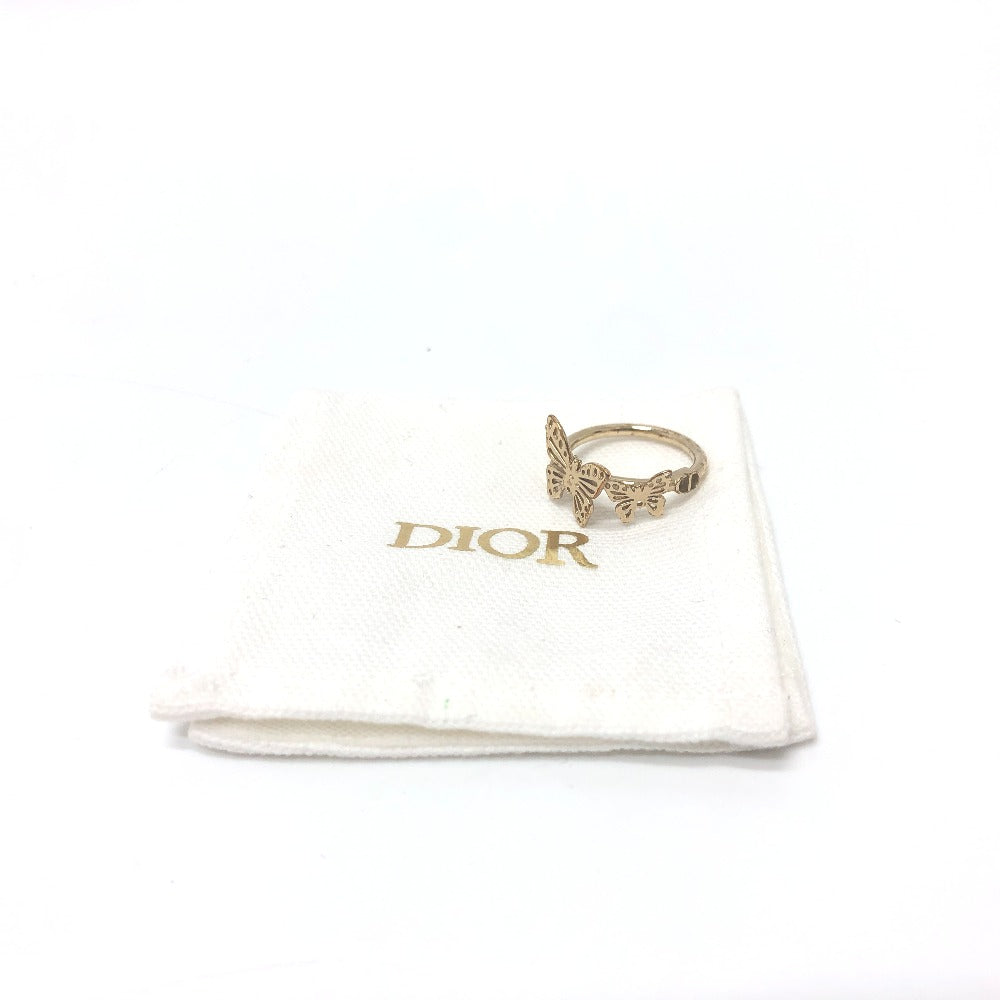 Dior Ring metal gold Metamorphose Butterfly Women L Used Authentic