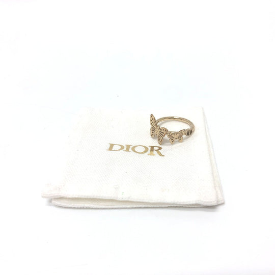 Dior Ring metal gold Metamorphose Butterfly Women L Used Authentic