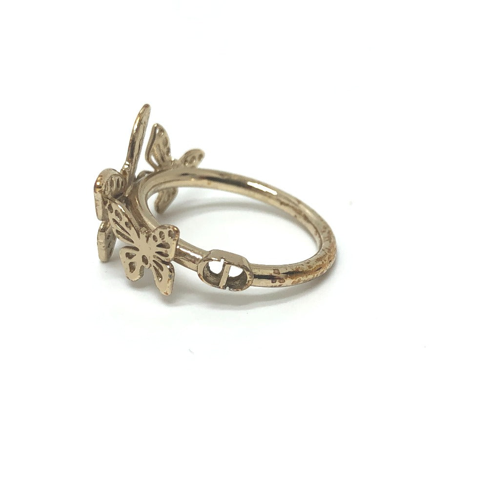 Dior Ring metal gold Metamorphose Butterfly Women L Used Authentic