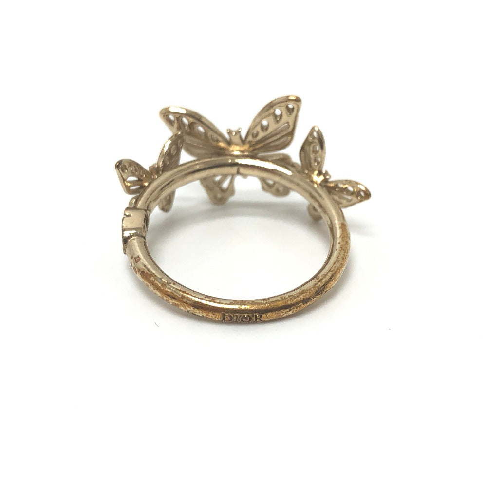 Dior Ring metal gold Metamorphose Butterfly Women L Used Authentic