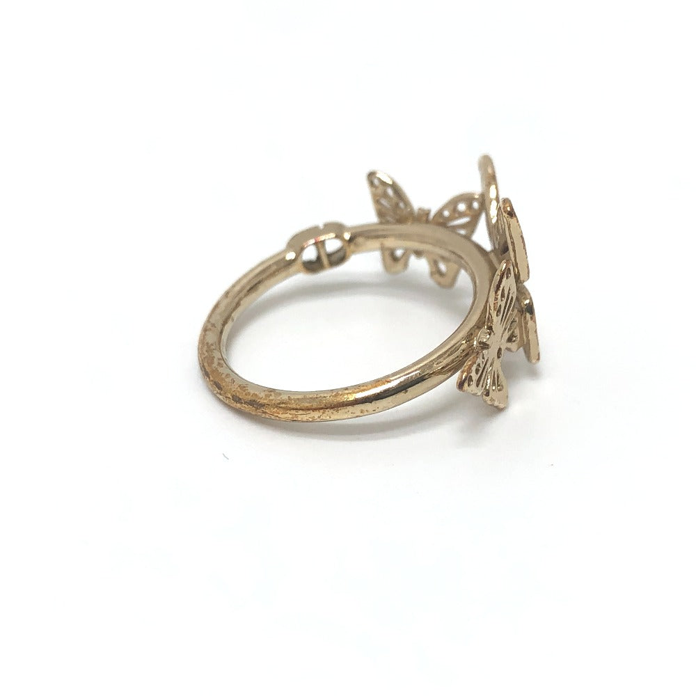Dior Ring metal gold Metamorphose Butterfly Women L Used Authentic