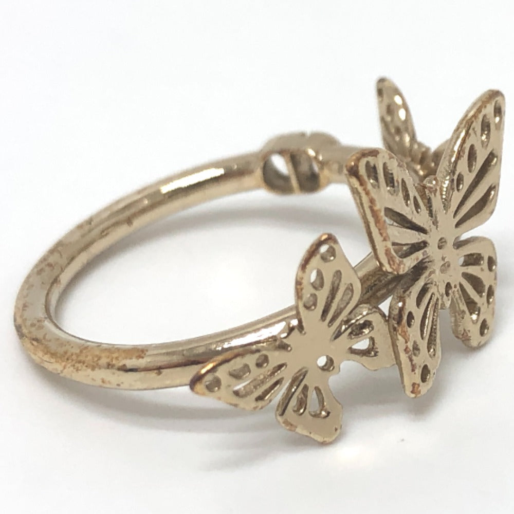 Dior Ring metal gold Metamorphose Butterfly Women L Used Authentic