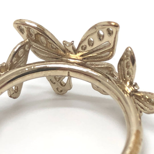 Dior Ring metal gold Metamorphose Butterfly Women L Used Authentic