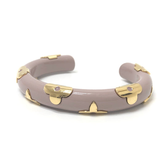 LOUIS VUITTON Bangle M63109 metal Gray type Monogram Jonk Daily Women Used Authentic