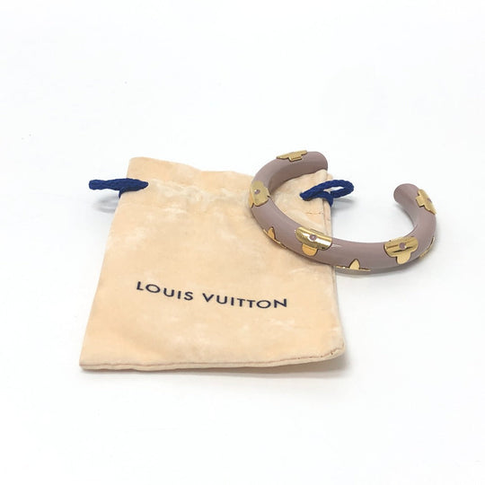 LOUIS VUITTON Bangle M63109 metal Gray type Monogram Jonk Daily Women Used Authentic