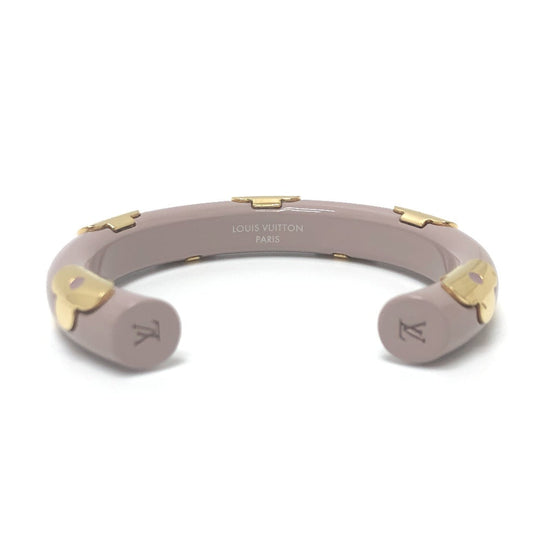 LOUIS VUITTON Bangle M63109 metal Gray type Monogram Jonk Daily Women Used Authentic