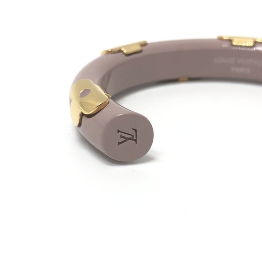 LOUIS VUITTON Bangle M63109 metal Gray type Monogram Jonk Daily Women Used Authentic
