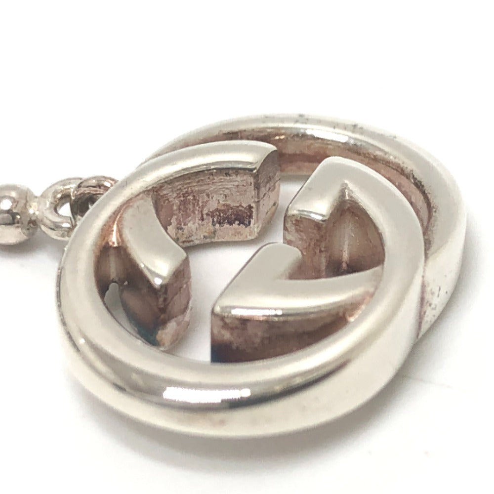 GUCCI Necklace 216435 SV925 Silver Double G Women Used Authentic