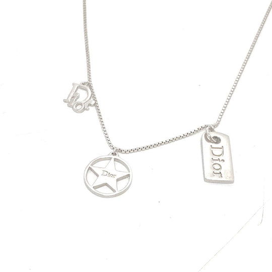 Dior Necklace Gold Plated Silver With logo Star
