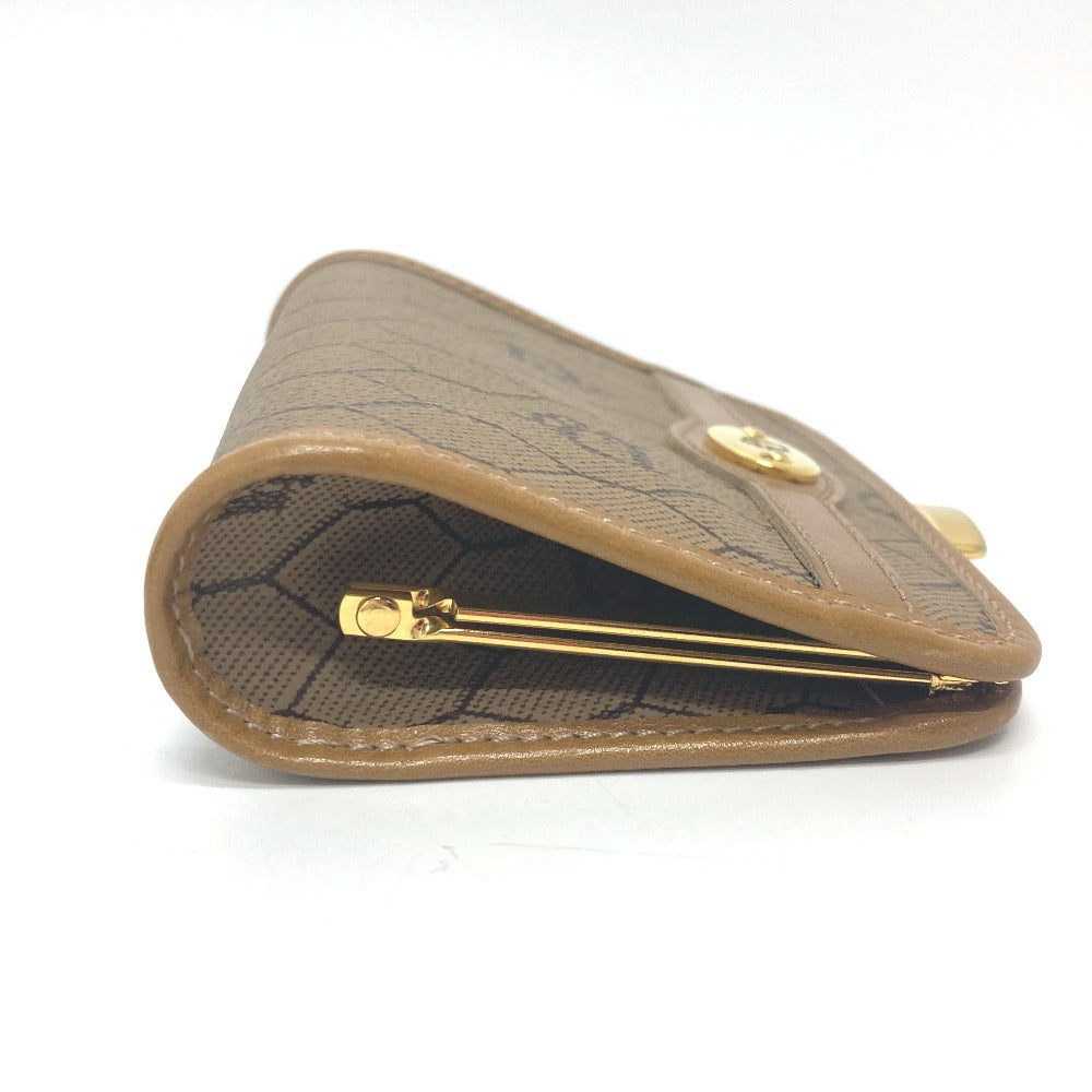 Dior Coin case leather Brown Overall handle Women Used Authentic