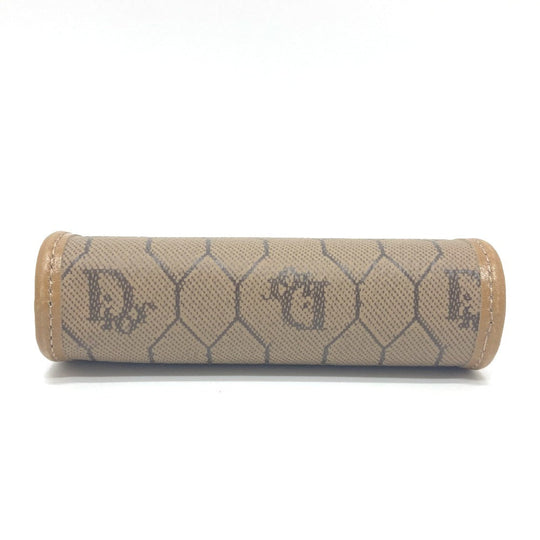 Dior Coin case leather Brown Overall handle Women Used Authentic