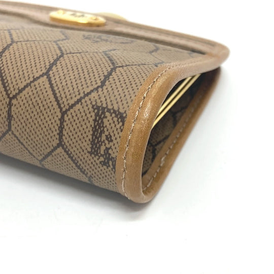 Dior Coin case leather Brown Overall handle Women Used Authentic