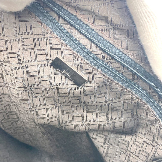 Dunhill Shoulder Bag Leather, Linen Beige x brown mens Used Authentic