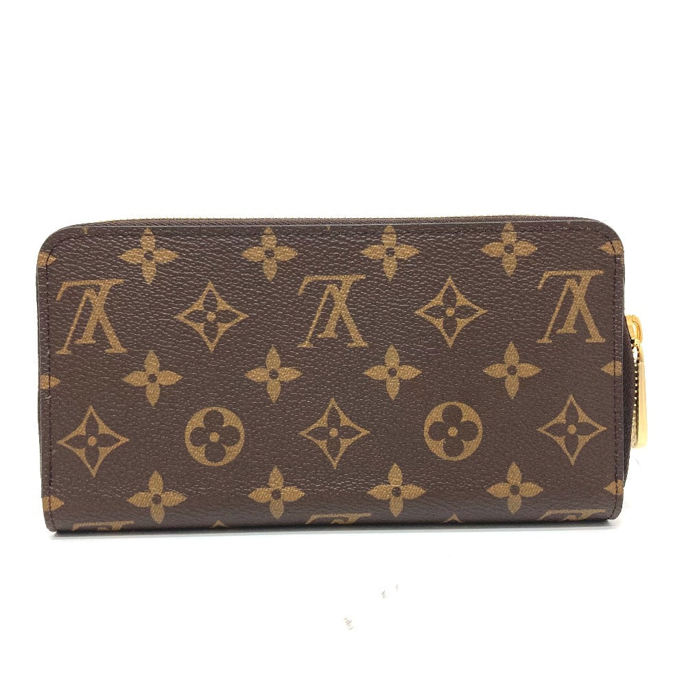 LOUIS VUITTON Long Wallet Purse M41895 Monogram canvas Brown Zippy wallet Women Used Authentic