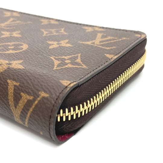 LOUIS VUITTON Long Wallet Purse M41895 Monogram canvas Brown Zippy wallet Women Used Authentic