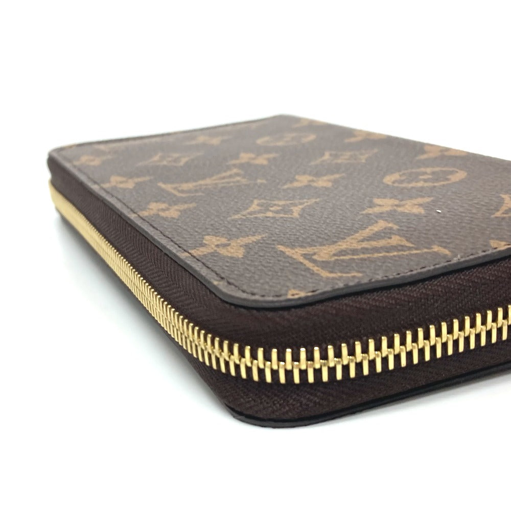 LOUIS VUITTON Long Wallet Purse M41895 Monogram canvas Brown Zippy wallet Women Used Authentic