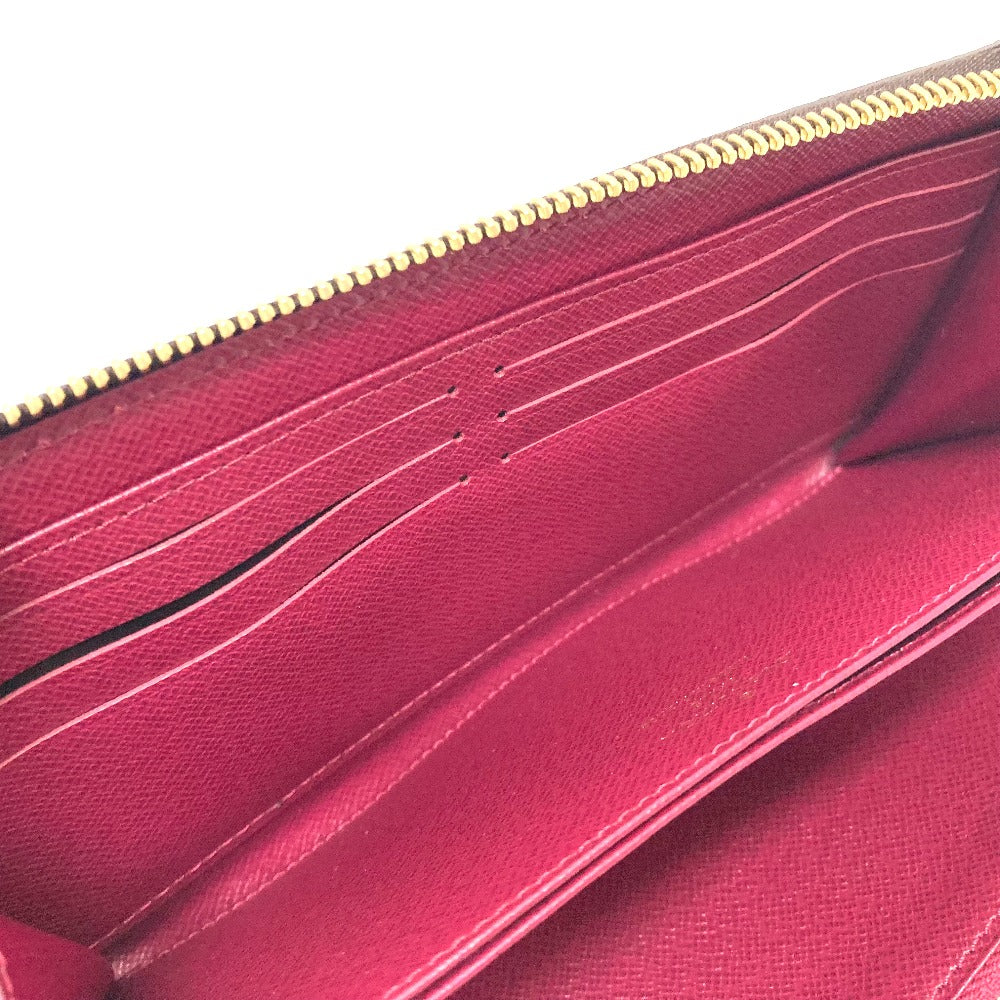 LOUIS VUITTON Long Wallet Purse M41895 Monogram canvas Brown Zippy wallet Women Used Authentic