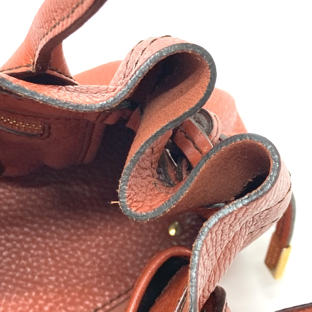 TOD'S Tote Bag leather Brown logo Women Used Authentic