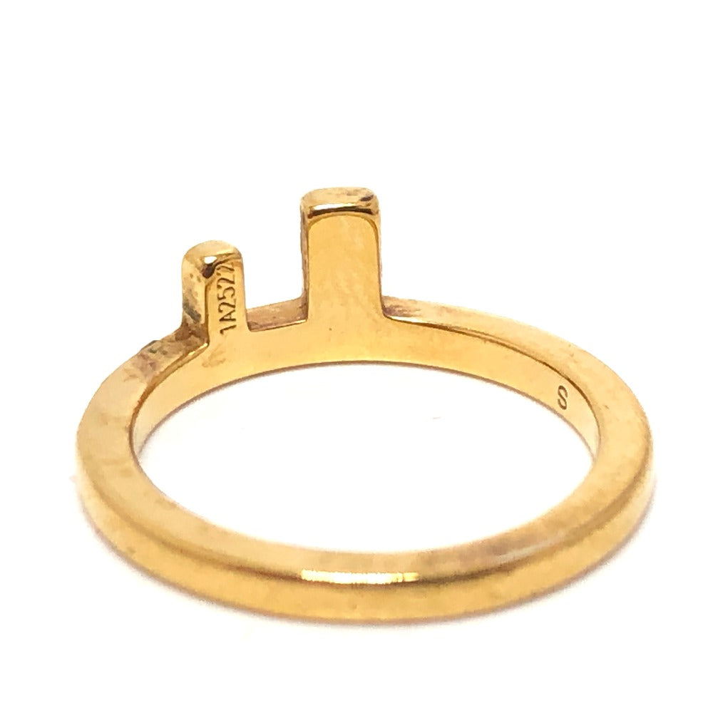 FENDI Ring 1A2522 metal gold Rhinestone Women Used Authentic