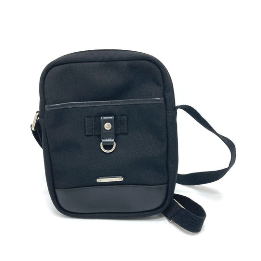 SAINT LAURENT PARIS Shoulder Bag Canvas / leather black logo plate Women Used Authentic